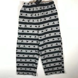 Disney Boy's Black and Gray 4T Micky Mouse Pajama Bottom